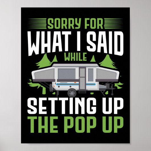 私が設定している間に言ったことをキャンピングごめんなさい ポスター (正面)