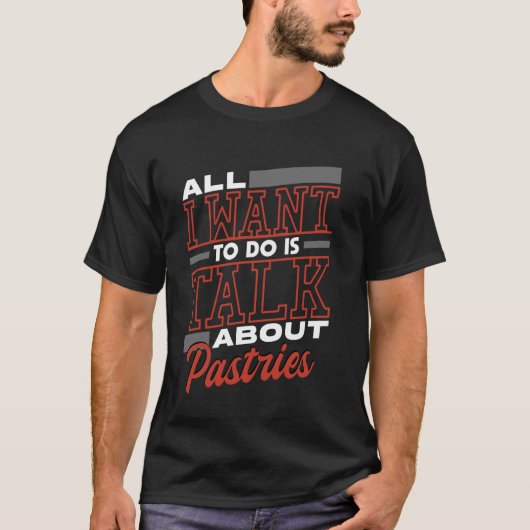 私が話したいのはスイーツのことでいっぱい Tシャツ (正面)