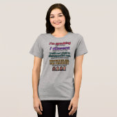 私が話していること以上に トライブレンドTシャツ (正面全面)