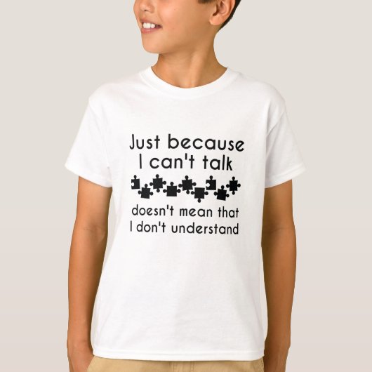 私が話せないからこそ Tシャツ (正面)