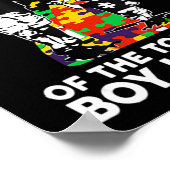 私が誇りを持った自閉症を知っている最も頑強な少年のパパ ポスター (角)