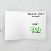 私が誕生日を気にしたら私に尋ねて下さい カード (内部)