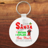 私が説明する前に多くの知っているクリスマスダシュント キーホルダー (正面)
