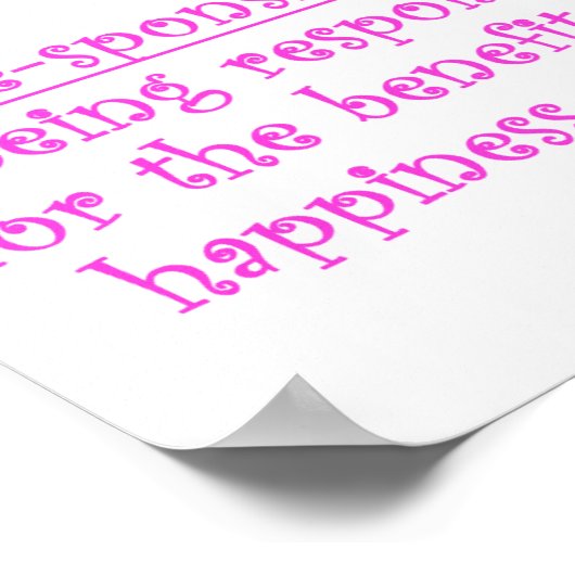 私が負担する ポスター (角)