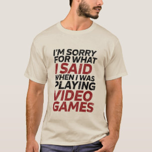 私が賭博のTシャツいつだったか残念私が言ったことのために Tシャツ