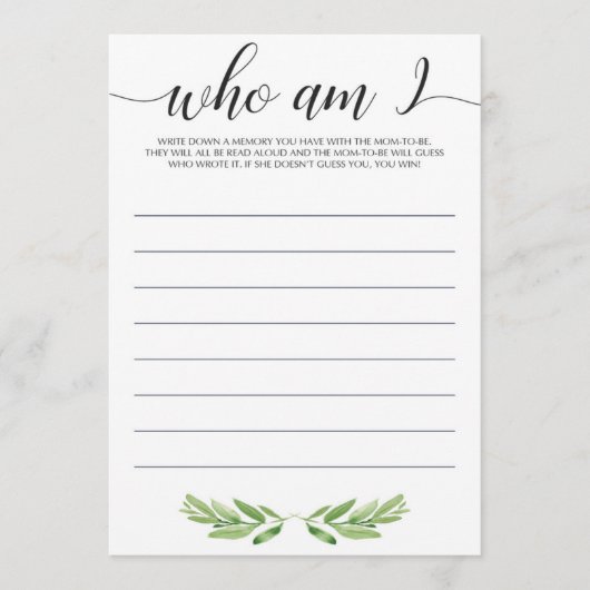 私が赤ちゃんシャワーのゲームは男女兼用誰か (正面)