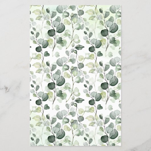 私が赤ちゃんシャワーゲームカードである森林動物 チラシ (裏面)