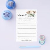 私が赤ちゃんシャワーゲームカードである森林動物 チラシ (シングル)