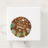 私が赤ちゃんシャワ素朴ーサボテンポットを成長する見る フェイバータグ (インサイチュ)