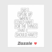 私が起き話たのか？ シール (シート)