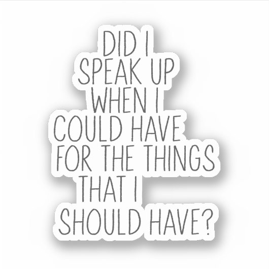 私が起き話たのか？ シール (正面)