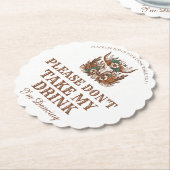 私が踊りの飲み物を飲まないで結婚くれ ペーパーコースター (アングル)