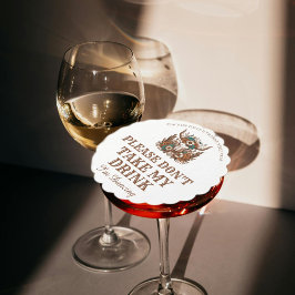 私が踊りの飲み物を飲まないで結婚くれ ペーパーコースター