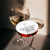 私が踊りの飲み物を飲まないで結婚くれ ラウンドペーパーコースター