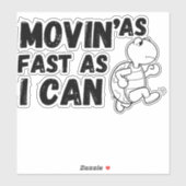 私が車で行けるほど速く動おもしろいく シール (シート)