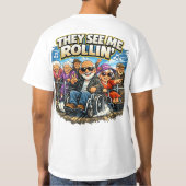 私が転がっているのを見ている Tシャツ (裏面)