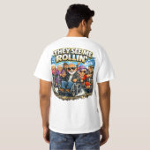 私が転がっているのを見ている Tシャツ (裏面フル)