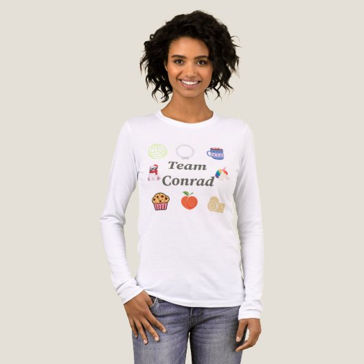 私が転向した夏にチームがコンラッドかわいらし トライブレンドＴシャツ (正面全体)