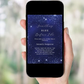 私が輝きの前に青いもの ブライダルシャワー 招待状