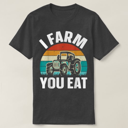 私が農家に食べ農家 Tシャツ (デザイン正面)