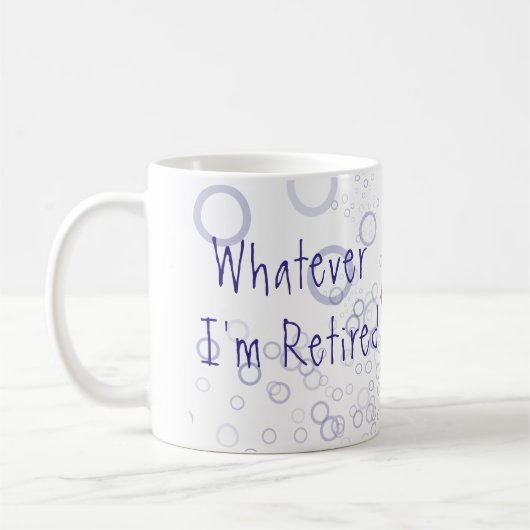 私が退職したでお洒落な魚のアートワークであるものは何でも コーヒーマグカップ (左)