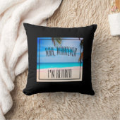 私が退職したなおもしろいの引用文であるものは何でも退職したAhh浜に引き上げて下さい クッション (ブランケット)