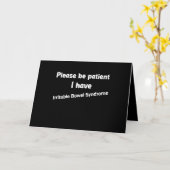 私が過敏性腸症候群の患者さんになって下さい カード (黄色い花)