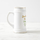 私が違うなユーモアであるので笑います ビールジョッキ (左)
