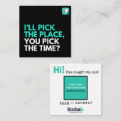 私が選ぶの? スクエア名刺 (正面/裏面)