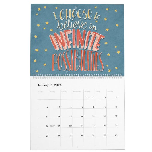 「私が選ぶ」確認カレンダー カレンダー (1月 2026)