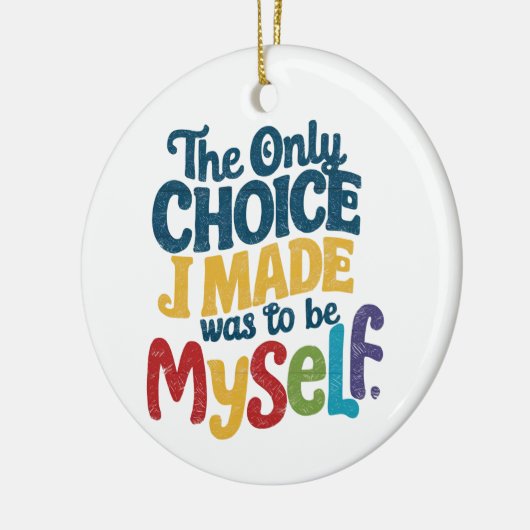 私が選んだのは自分だけのプライドゲイ セラミックオーナメント (左)