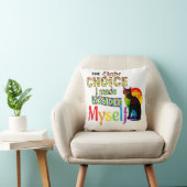 私が選んだ唯一の選択肢は自分自身である – LGBTQIA クッション (椅子)