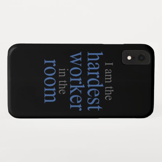 私が部屋の中で最も大変な労働者だ Case-Mate iPhoneケース (裏面(横))