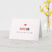 私が酔っ払い、バレンタインのとき、あなたをより愛する カード (黄色い花)