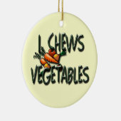 私が野菜園をチーズ セラミックオーナメント (右)