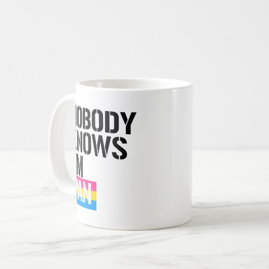 私が鍋- - LGBTQの権利がであることをだれも知りません- コーヒーマグカップ (正面左)