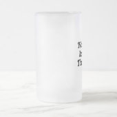 私が陽気であることをだれも知りません フロストグラスビールジョッキ (中央)