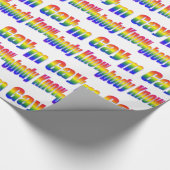 私が陽気な虹であることをだれも知りません ラッピングペーパー (角)