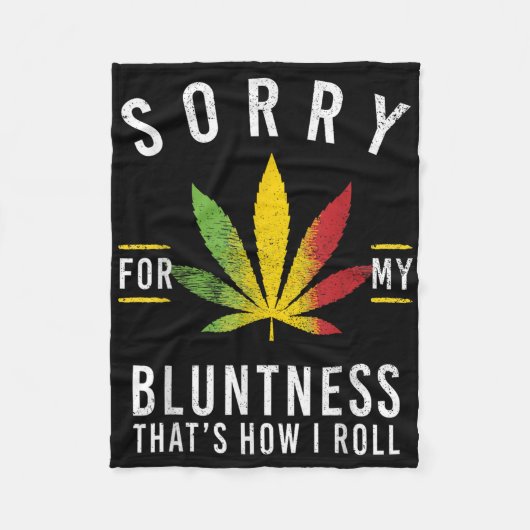 私が雑草を取り除いた事を露骨に思転がいおもしろいたい フリースブランケット (正面)