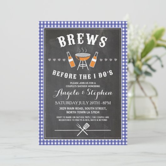 私が青い婚約の招待をした前に醸造物 招待状 (スタンド正面)