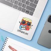 私が音楽のフードパンをジャムおもしろいするものをジャム シール (ノートパソコンとiPhone)