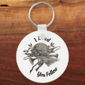 私が音楽の後を追先生に感謝 キーホルダー (正面)