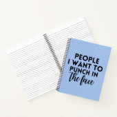 私が顔を殴りたい人 ノートブック (内部)