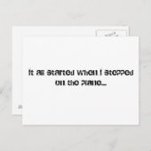 私が飛行機に踏み込んだ時に… ポストカード (正面/裏面)