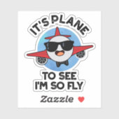 私が飛行機のプンを飛ぶのを見るのは飛行機だおもしろい。 シール (シート)