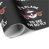 私が飛行機飛行機飛行機飛行機飛行機暗いBGであることを見るのは飛行機 ラッピングペーパー (ロールコーナー)