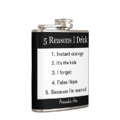 私が飲む5つの理由 フラスク (右)