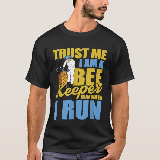 私が養蜂する走とは養蜂走す Tシャツ (正面)