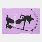 私が魔女のサンダー_コーブのふりをする キッチンタオル (横)