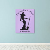 私が魔女のサンダー_コーブのふりをする キャンバスプリント (インサイチュ (ウッドフロア))